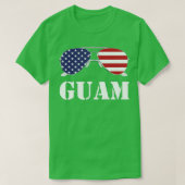 Guam American Flag Sunbritic Patriotic T-shirt (Design voorkant)