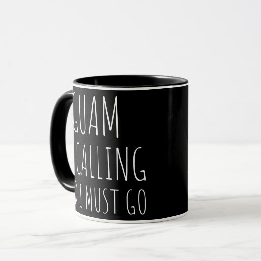 Guam belt en ik moet de gevaccineerde grappig make mok (Voorkant links)