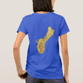 Guam Drapeau et carte T-shirt (Dos)