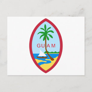 GUAM - embleem/vlag/wapen/symbool Briefkaart