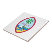 GUAM - embleem/vlag/wapen/symbool Tegeltje (Zijkant)