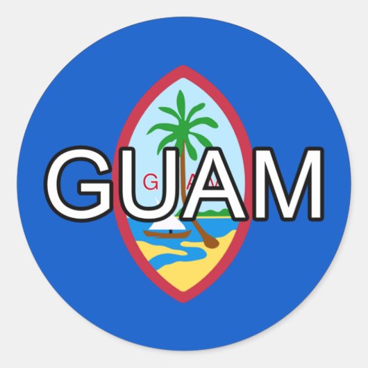 Guam Euro Sticker (Voorkant)