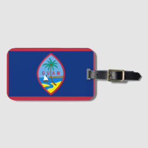 Guam Flag Bagagelabel