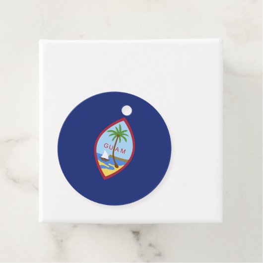 Guam Flag Bedankjes Labels (In situ)