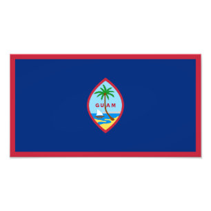 Guam Flag Foto Afdruk