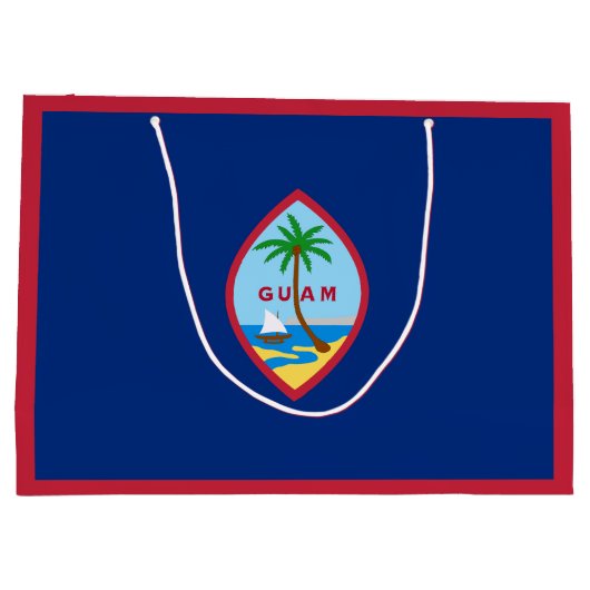 Guam Flag Groot Cadeauzakje (Achterkant)