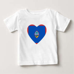 Guam Flag Hart T-shirt