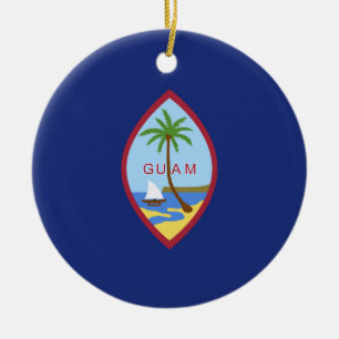 Guam Flag Keramisch Ornament
