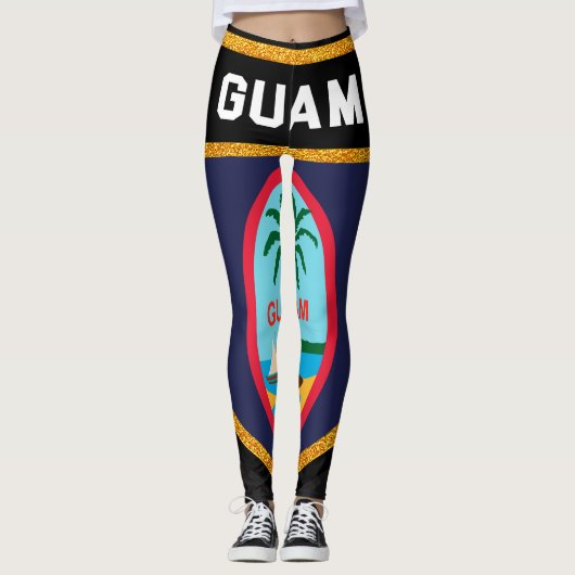 Guam Flag Leggings (Voorkant)