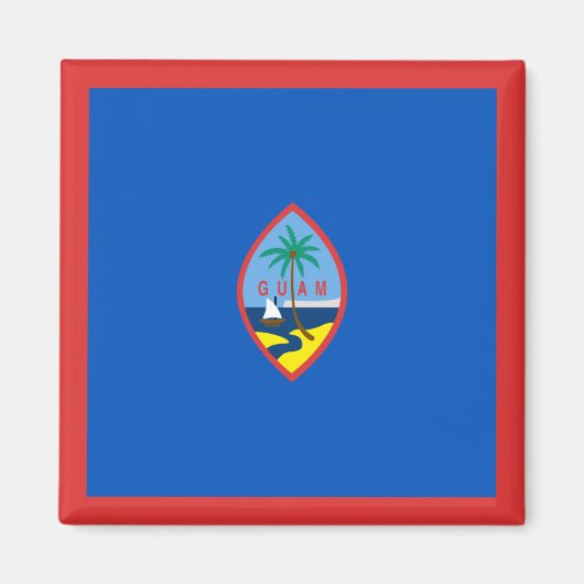 Guam Flag Magnet Magneet (Voorkant)