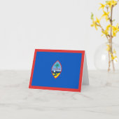 Guam Flag Notecard Kaart (Gele Bloem)