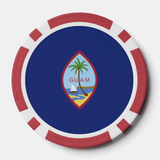 Guam Flag Poker Chips (Achterkant)