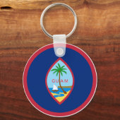 Guam Flag Sleutelhanger (Voorkant)