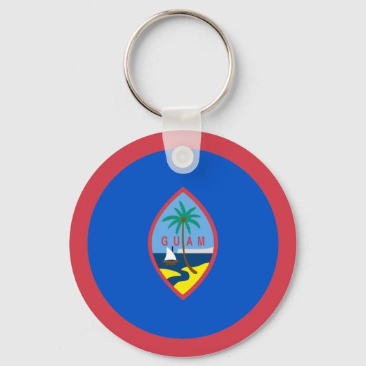 Guam Flag Sleutelhanger (Voorkant)