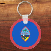 Guam Flag Sleutelhanger (Voorkant)