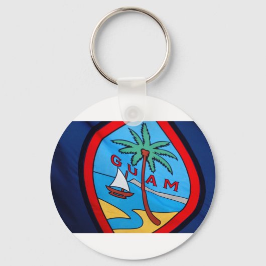 Guam flag sleutelhanger (Voorkant)