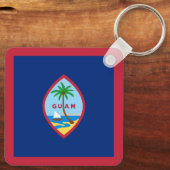 Guam Flag Sleutelhanger (Achterkant)