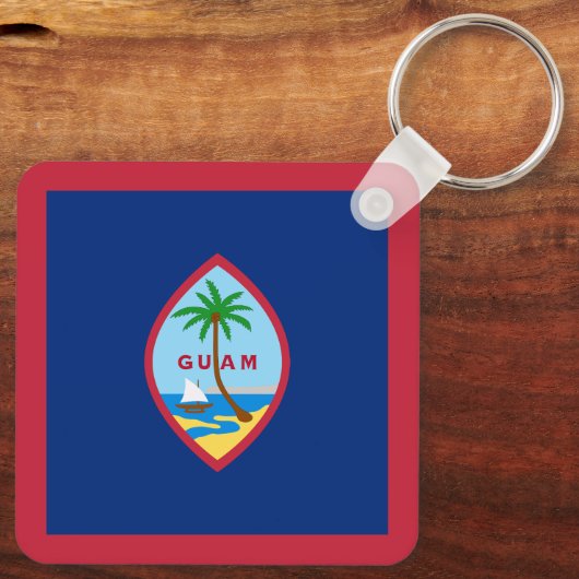 Guam Flag Sleutelhanger (Achterkant)