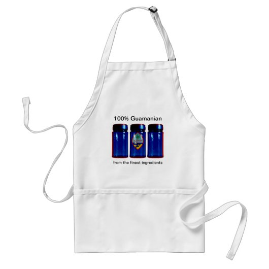 Guam Flag Spice Jars Apron Standaard Schort (Voorkant)