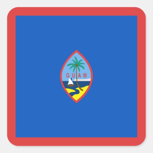 Guam Flag Sticker (Voorkant)