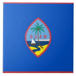 Guam Flag Tegel Tegeltje