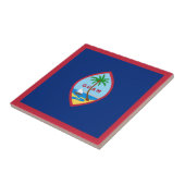 Guam Flag Tegeltje (Zijkant)