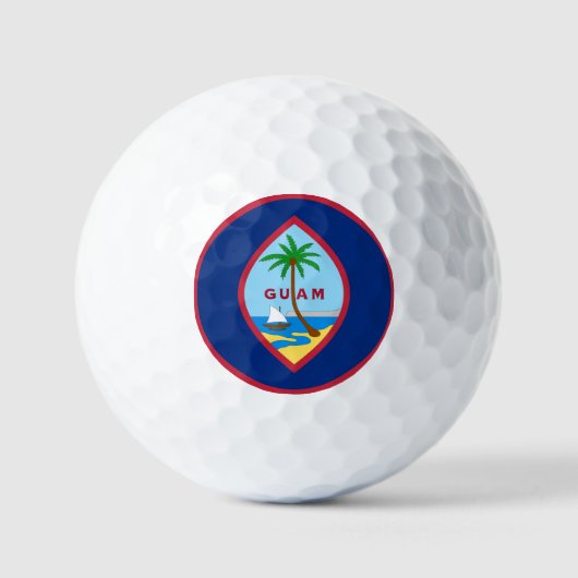 Guam Golf Ballen, Guamanese Vlag / Patriots Golfballen (Voorkant)