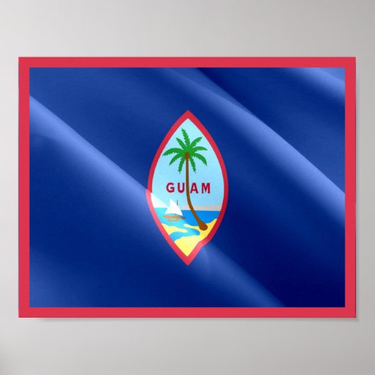 Guam - Golfvlag - Poster (Voorkant)