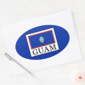 Guam Ovale Sticker (Envelop)