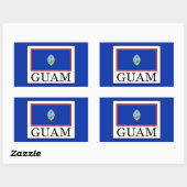Guam Rechthoekige Sticker (Vel)