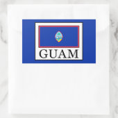 Guam Rechthoekige Sticker (Tas)