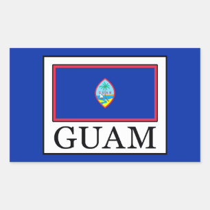 Guam Rechthoekige Sticker