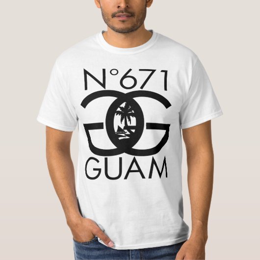 GUAM RUN 671-nummerzegel T-shirt (Voorkant)