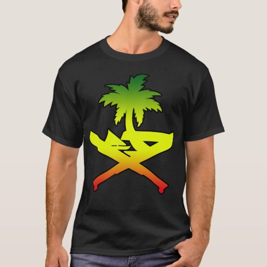 GUAM RUN 671 Reggae Machete Seal T-shirt (Voorkant)