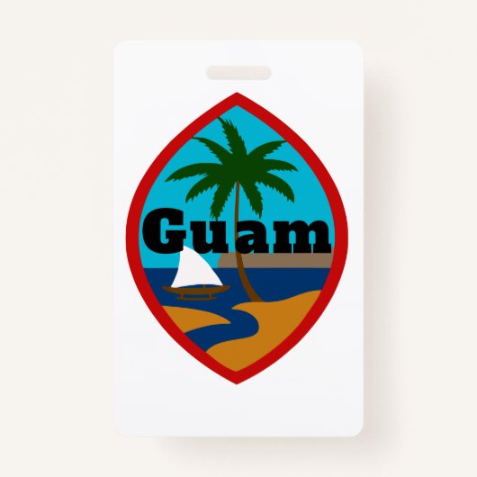 Guam Seal Bagagelabel Badge (Voorkant)