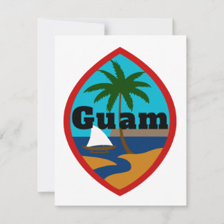 Guam Seal Open Boek Kaart