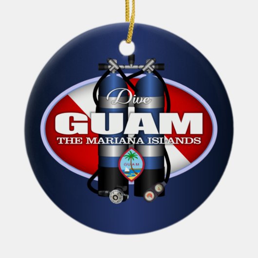 Guam (ST) Keramisch Ornament (Voorkant)