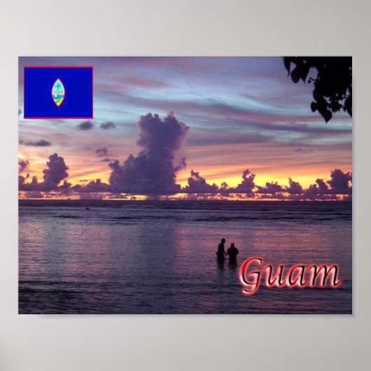 Guam - Sunset - Poster (Voorkant)