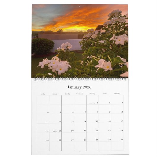 Guam Sunsets Calendrier 12 mois (Jan 2026)