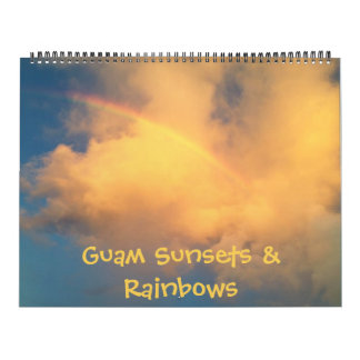 Guam Sunsets & Rainbows Calendrier 18 mois