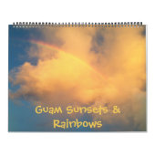 Guam Sunsets & Rainbows Calendrier 18 mois (Protection)