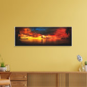 GUAM Tumon Bay-zonsondergang Canvas Afdruk (Insitu (Woonkamer))
