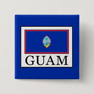 Guam Vierkante Button 5,1 Cm