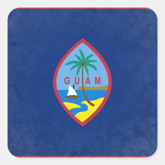 Guam Vierkante Sticker (Voorkant)
