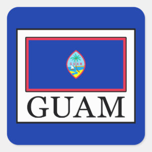 Guam Vierkante Sticker