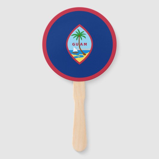 Guam-vlag Handwaaier (Voorkant)