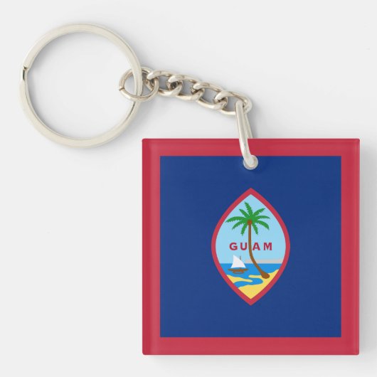 Guam-vlag Sleutelhanger (Voorkant)