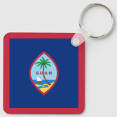 Guam-vlag Sleutelhanger (Achterkant)