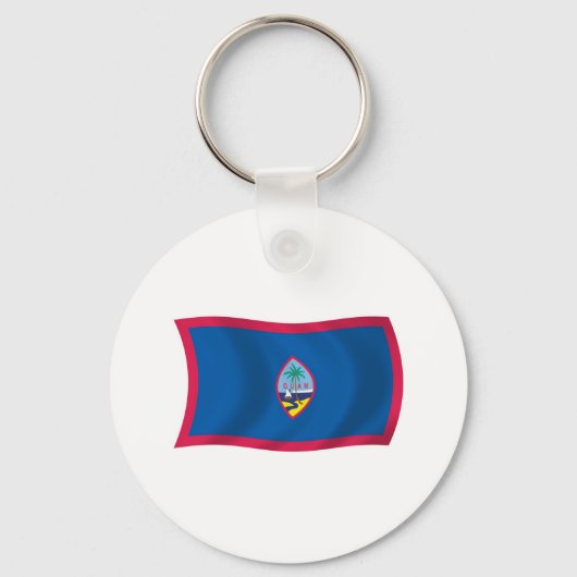 Guam Vlag Sleutelhanger (Voorkant)