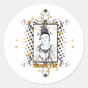 Guan Yin Bodhisattva Ronde Sticker